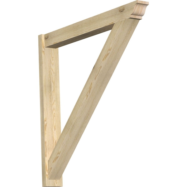 Ekena Millwork Traditional Traditional Rough Sawn Outlooker, Douglas Fir, 6"W x 46"D x 46"H OUT06X46X46TRA01RDF - main